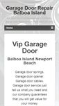 Mobile Screenshot of garagedoorrepairbalboaisland.com